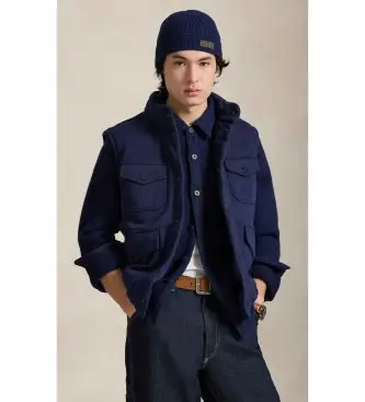 per uomo 710P04864001 Gilet in spugna in stile navy (S), Casual, Cotone, All aperto