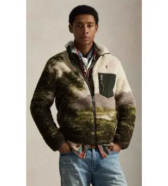 per uomo 710P04960001 Giacca "Paesaggio" multicolore (S), Casual, Poliestere