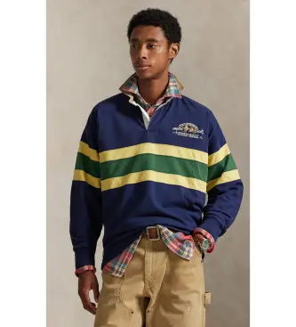 per uomo 710P04969001 Polo Vintage Fit blu (M), Casual, Cotone, Manica corta