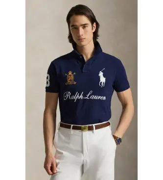 per uomo 710P07311001 Polo 20° Anniversario Marine (S), Casual, Cotone, Manica corta, Navy