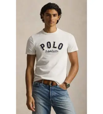 per uomo 710P07349005 Maglietta con logo Western bianco sporco (XS), Casual, Cotone, Manica corta
