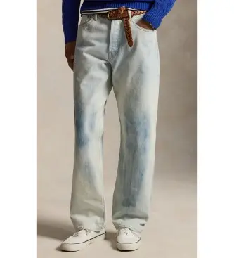 per uomo 710P08164001 Jeans classici vintage usurati (32/32), Blu, Casual, Cotone, Denim