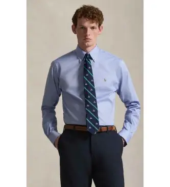 per uomo 712870507002 Camicia Oxford blu vestibilità personalizzata (38), Casual, Cotone, Classico, Manica lunga