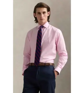 per uomo 712969015001 Camicia su misura con trama rosa (14 4=37), Casual, Cotone, Classico, Manica lunga
