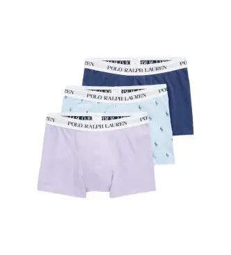 per uomo 714830299085 Set di 3 boxer classici in cotone nei colori lilla, blu e blu navy (S), Homewear