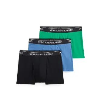 per uomo 714830299201 Set di 3 boxer classici in cotone nei colori nero, blu e verde (S), Homewear