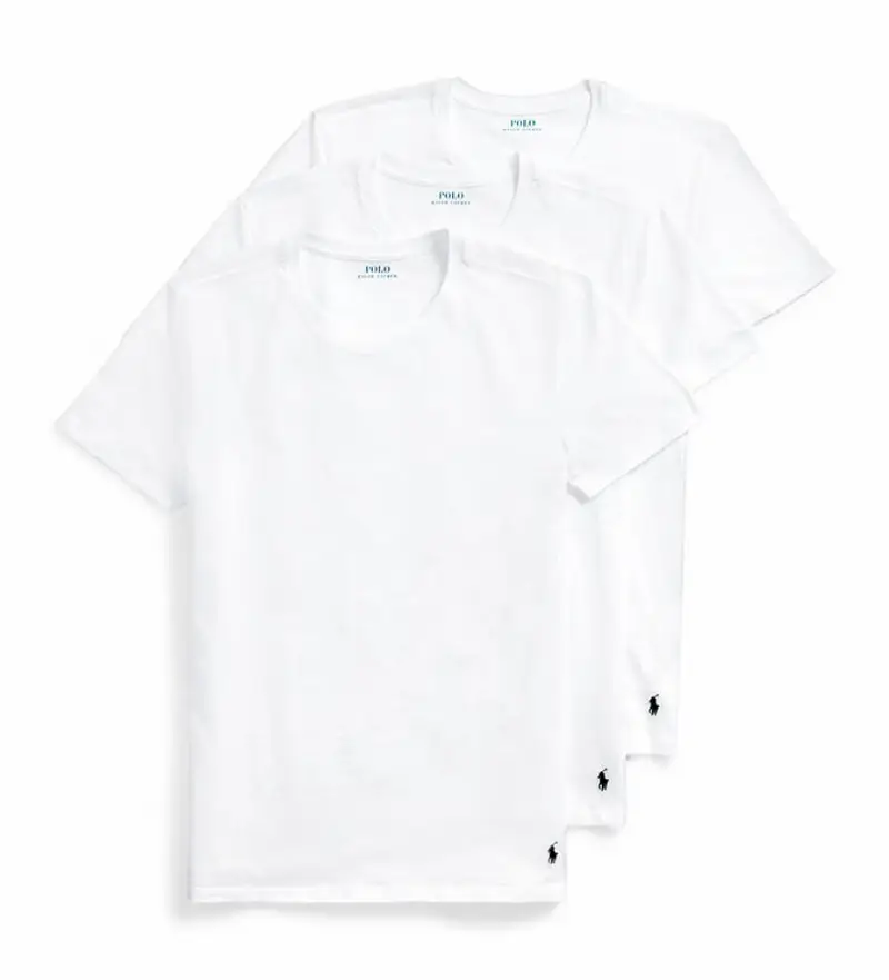per uomo. 714830304003 Pacco da 3 canottiere bianche Crew (XXL), Bianco, Homewear, Cotone, Manica corta