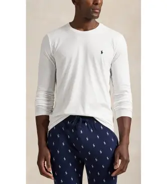 per uomo 714844759004 Camicia da notte in maglia di cotone bianco (S), Homewear, Manica lunga