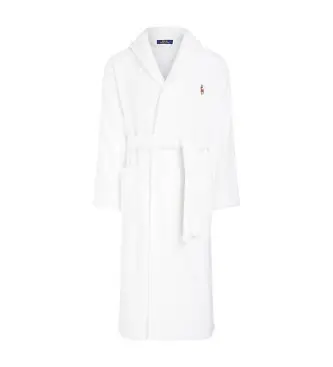 per uomo 714899683002 Accappatoio in spugna collo sciallato bianco (S/M), Homewear, Cotone