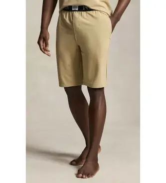 per uomo 714P01950003 Pantaloncini aderenti in spugna francese beige (XS), Homewear, Viscosa