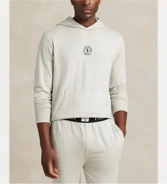 per uomo 714P03152002 Felpa grigia (M), Homewear, Grigio, Viscosa