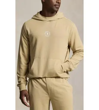 per uomo 714P03152003 Felpa con cappuccio in spugna francese marrone (S), Casual, Cotone