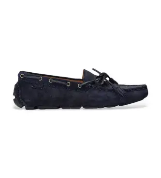 per uomo 803916580003 Scarpe da barca in pelle Anders con nappe blu navy (44), Basso, Stringhe, Casual