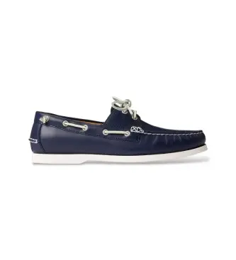 per uomo 803932995001 Scarpe da barca Merton in pelle blu navy (41), Basso, Stringhe, Casual, Classico