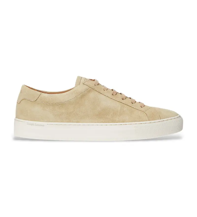per uomo 809949793002 Sneaker Jermain in pelle beige (41), Basso, Stringhe, Casual