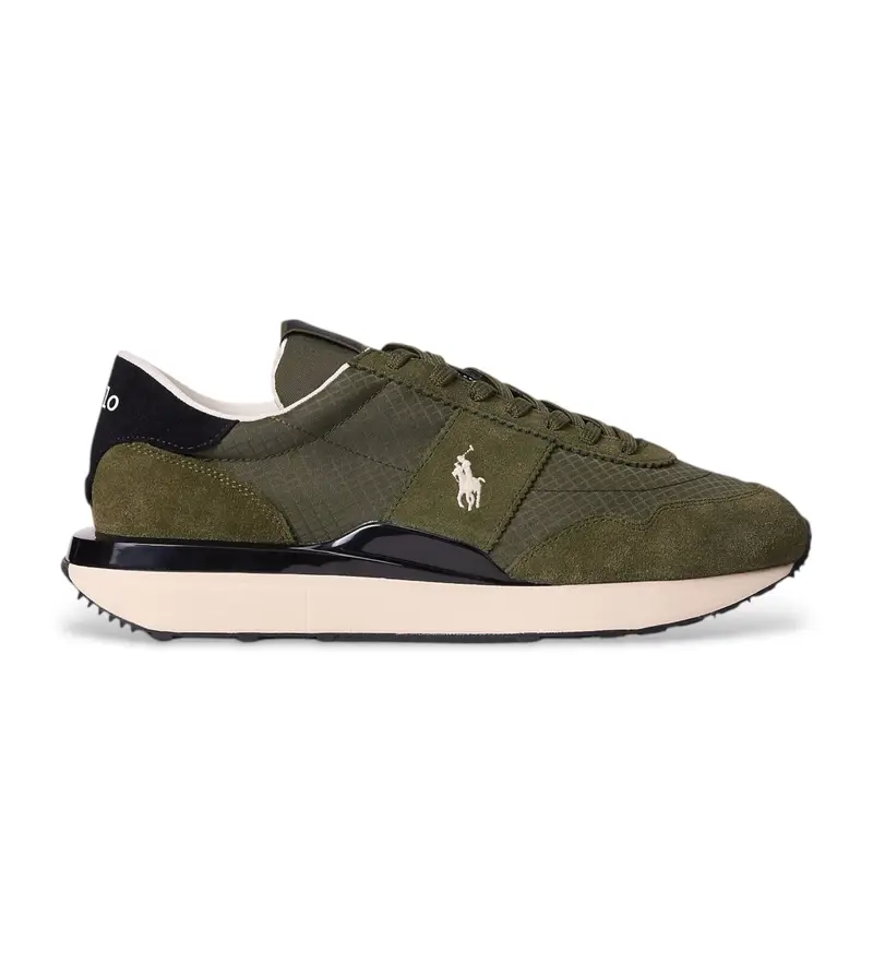 per uomo. 809965081001 Sneaker Train 89 in pelle verde (40), Basso, Stringhe, Casual