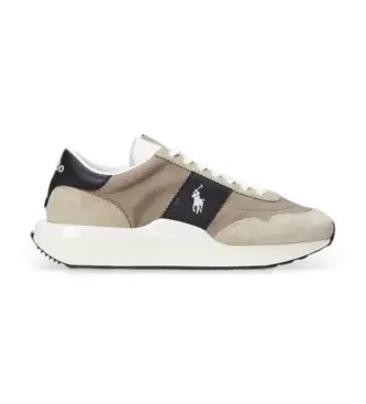 per uomo 809968176002 Sneakers Train 89 in pelle scamosciata beige e pelle oxford (44), Basso, Stringhe, Casual