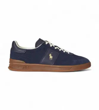 per uomo 809973707002 Sneakers Heritage Aera in pelle blu navy (44), Basso, Stringhe, Casual