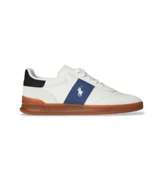 per uomo 809P01616002 Sneakers Heritage Aera in pelle scamosciata bianca (40), Bianco, Basso, Stringhe, Casual