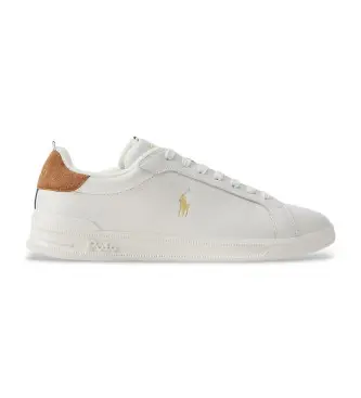 per uomo 809P02081001 Sneakers in pelle bianca HRT CRT (44), Bianco, Basso, Stringhe, Casual Multicolore