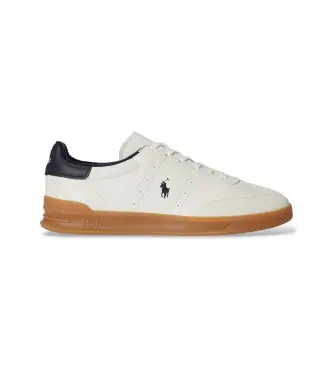 per uomo 809P06951001 Sneakers Heritage Aera in pelle scamosciata bianco sporco (38), Basso, Stringhe, Casual