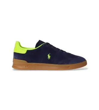 per uomo 809P06951002 Sneakers Heritage Aera in pelle scamosciata blu navy (41), Basso, Camoscio, Stringhe, Casual
