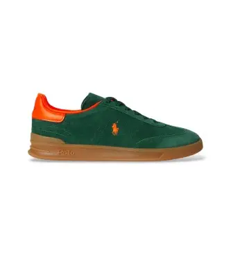 per uomo 809P06951003 Sneakers Heritage Aera in pelle scamosciata verde (38), Basso, Camoscio, Stringhe, Casual