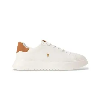 per uomo 809P07170001 Sneakers RLite Court in pelle bottalata bianca (40), Bianco, Basso, Stringhe, Casual Multicolore