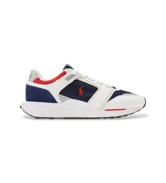 per uomo 809P07287003 Sneakers Train 89 V2 con pannello in suede (38), Pelle, Bianco, Basso, Stringhe, Casual, Sportivo