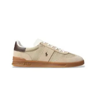 per uomo 809P09761004 Sneakers Heritage Aera in pelle scamosciata beige (36), Nero, Basso, Stringhe, Casual
