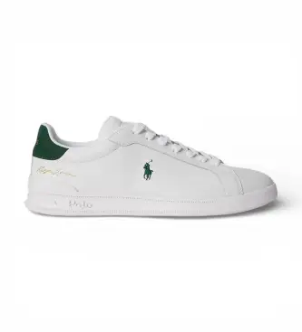 per uomo 809P10044001 Sneakers Heritage Court II in pelle bianca (41), Bianco, Basso, Stringhe, Casual