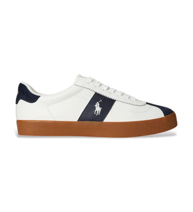 per uomo. 816974111003 Sneakers Court Vulc in pelle bianca (40), Bianco, Basso, Stringhe, Casual