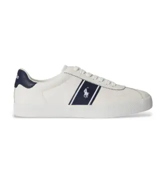 per uomo 816P07630003 Sneakers Court in pelle vulcanizzata bianca (40), Bianco, Basso, Stringhe, Casual