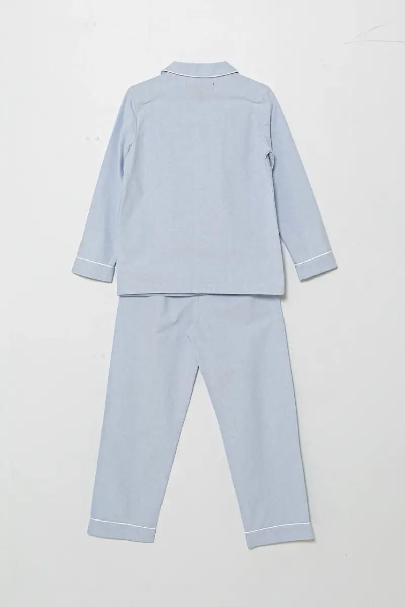 pigama in lana bambino colore blu 9P0193 miniatura 2