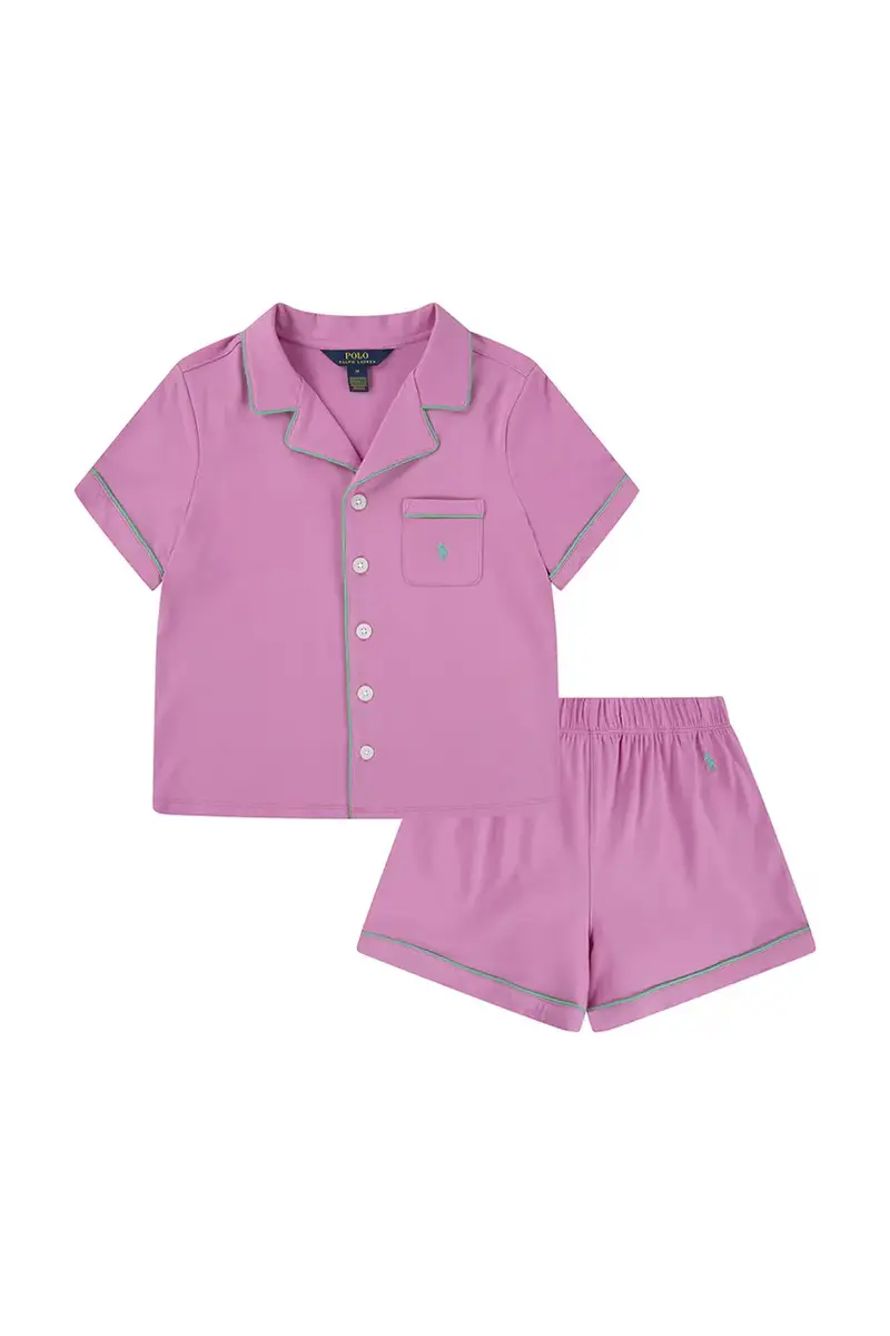 pigama in lana bambino colore violetto 3P0241