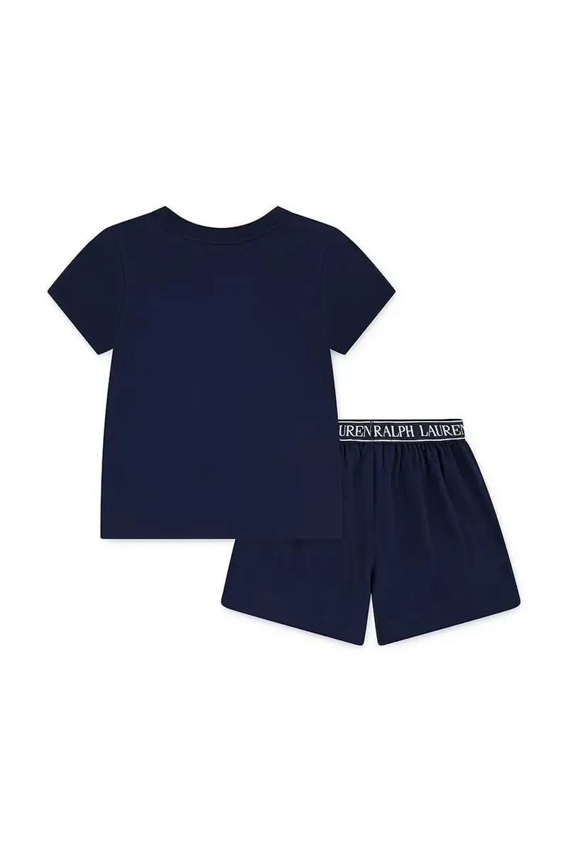 pigiama in lana bambino Blu navy miniatura 2
