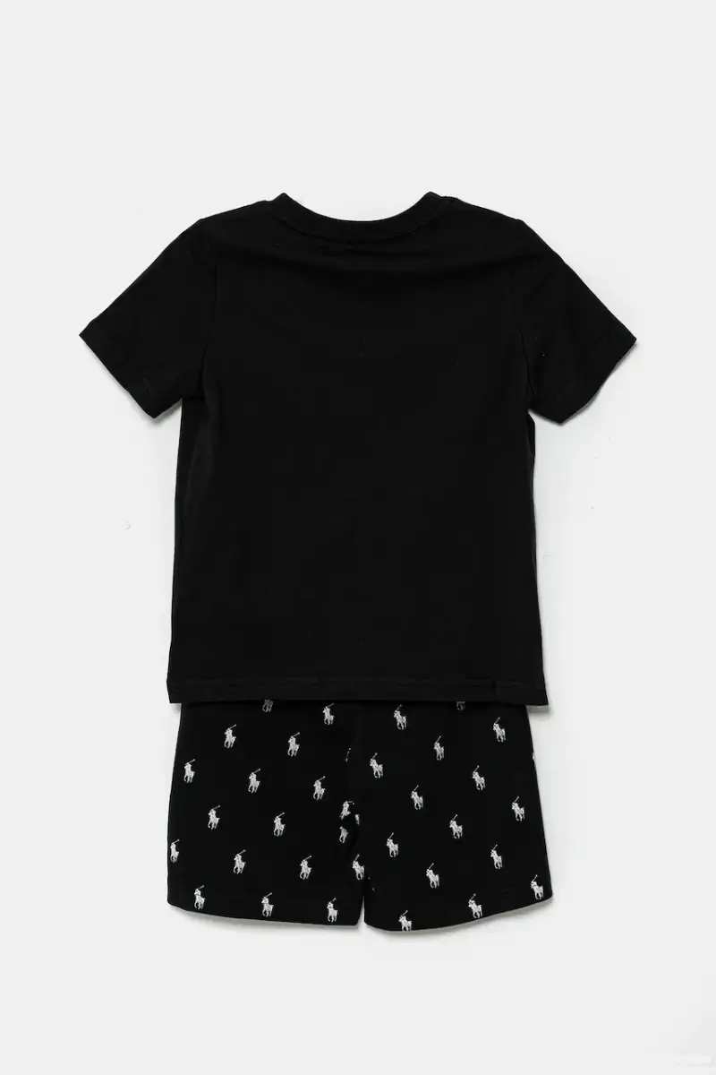 pigiama in lana bambino colore nero 8P0250 miniatura 2