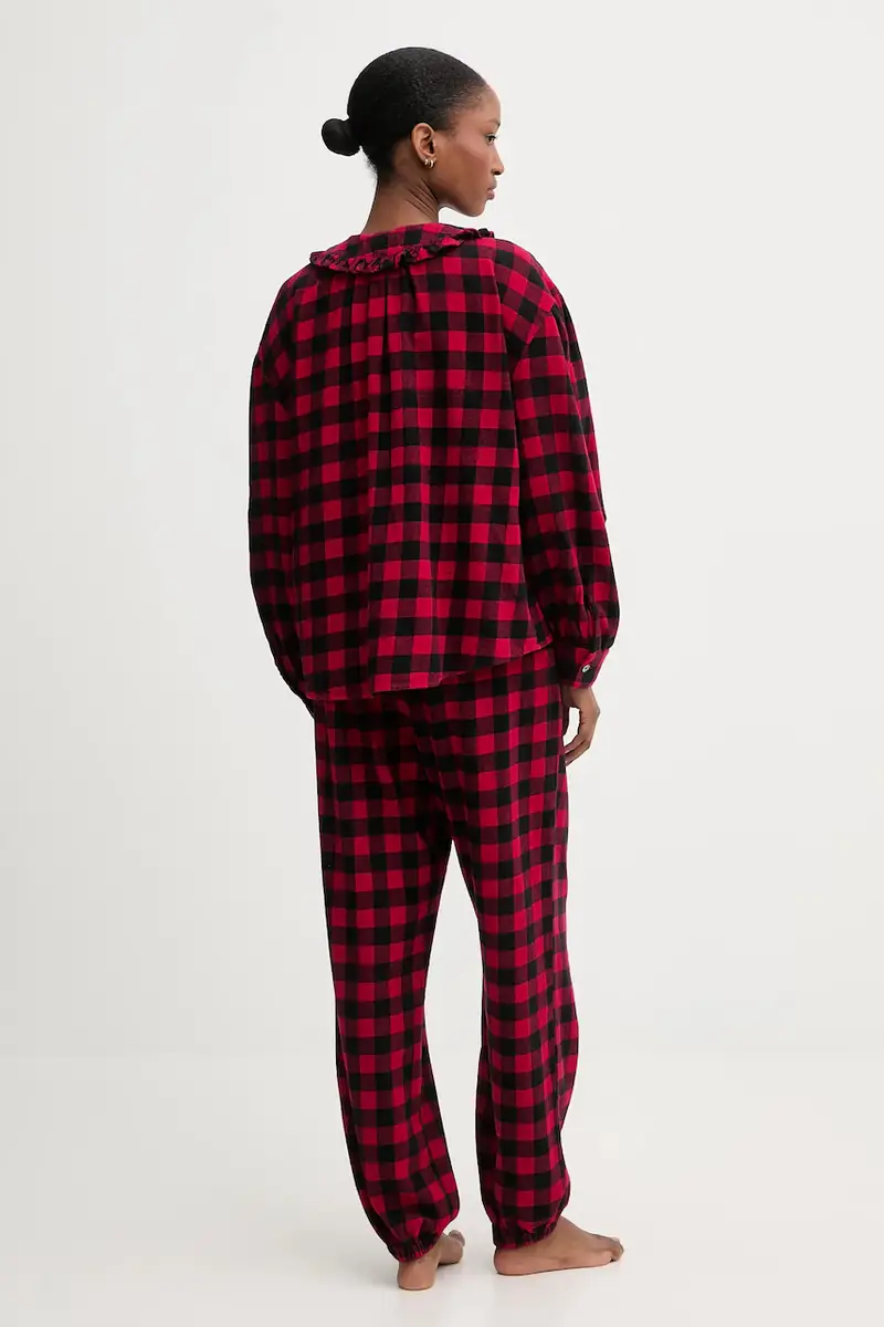 pigiama in lana Rosso miniatura 2