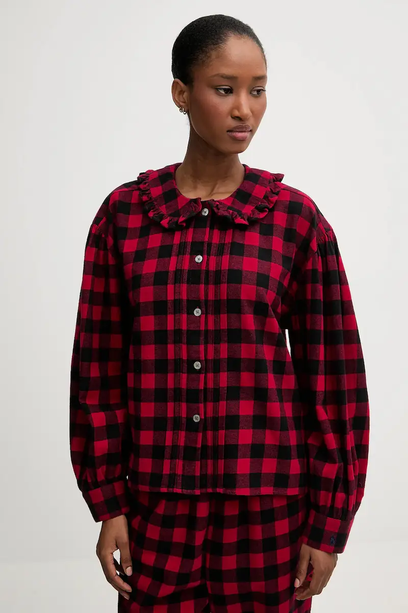 pigiama in lana Rosso miniatura 3