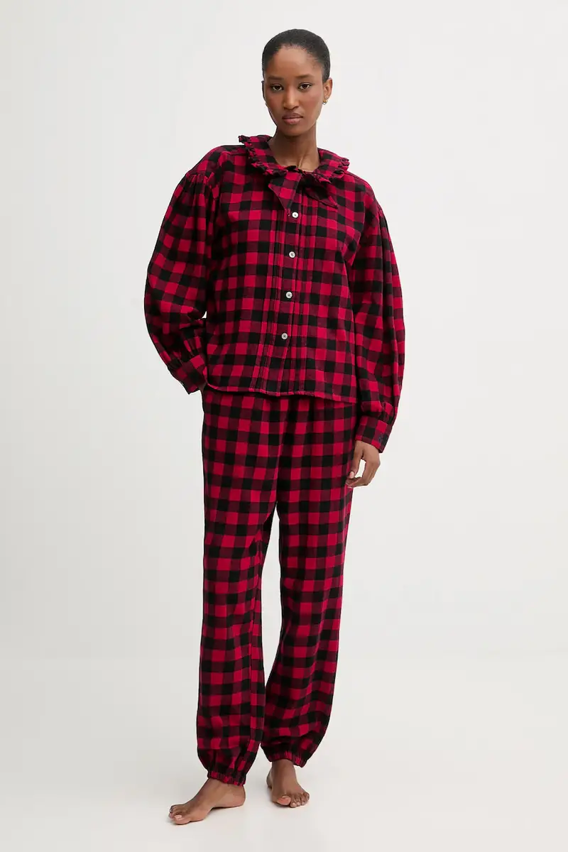 pigiama in lana Rosso