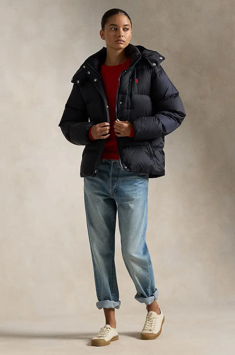 piumino donna colore blu navy 211932183 miniatura 3