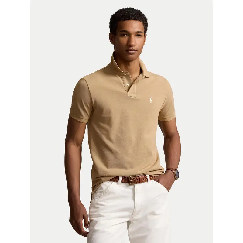 Polo 710536856379 Beige Slim Fit