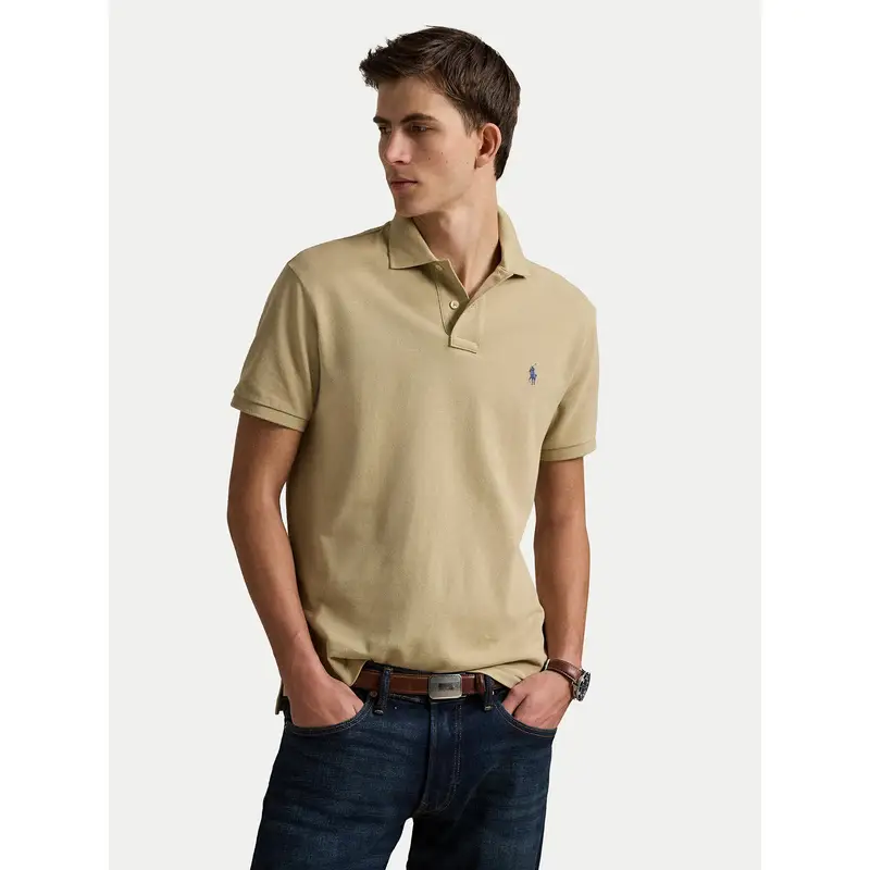 Polo 710536856462 Beige Slim Fit