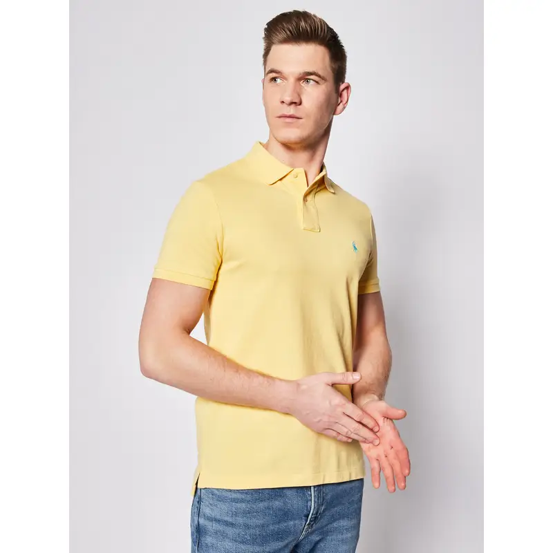 Polo Core Replen 710782592 Giallo Custom Slim Fit