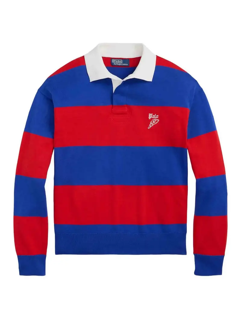 Polo da rugby a righe Multicolore