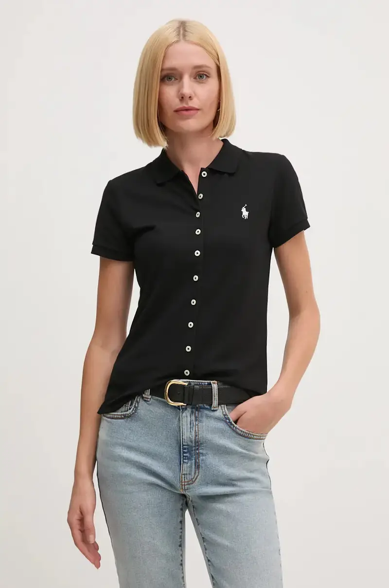 Polo Ralph Lauren Polo Donna Nero 2809838