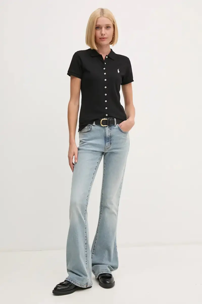 Polo Ralph Lauren Polo Donna Nero 3625297 miniatura 2