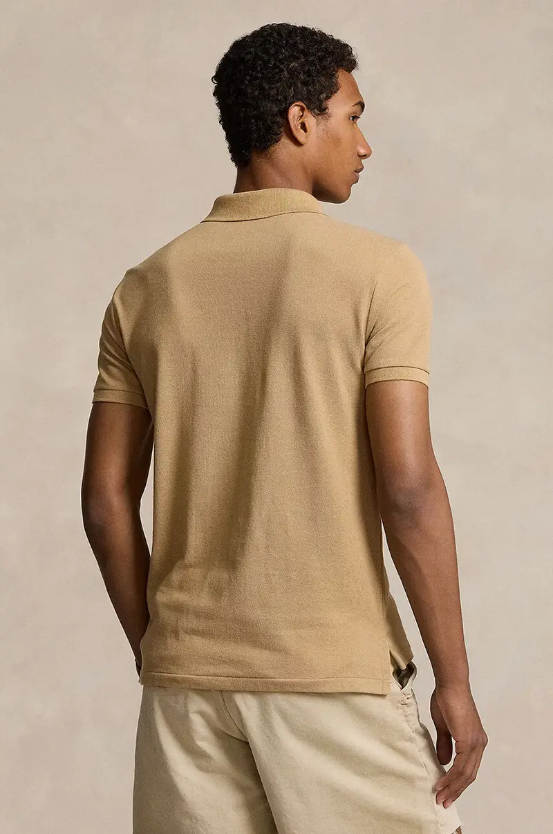 polo in cotone colore beige 710680784 miniatura 2