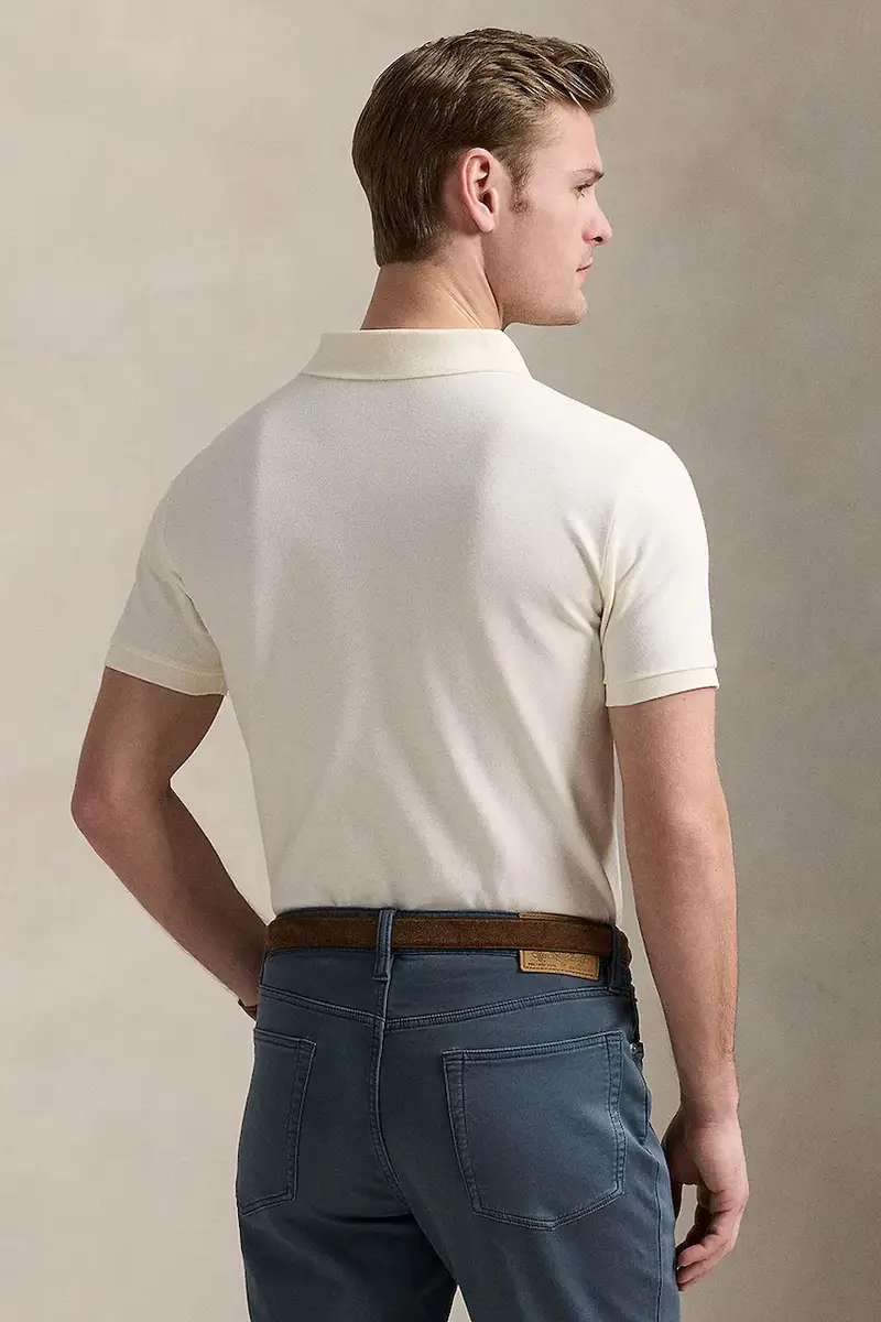 polo in cotone colore beige 710938137 miniatura 2