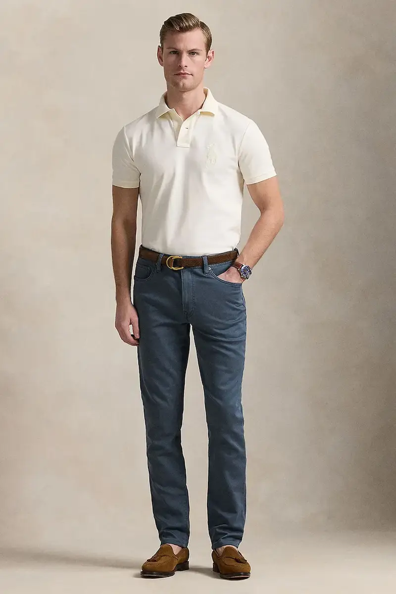 polo in cotone colore beige 710938137 miniatura 3